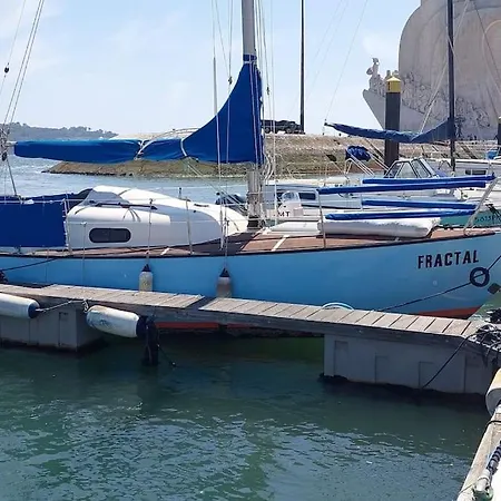 Sailboat In Belem, Romantic Sleep, Romantic Night. Botel